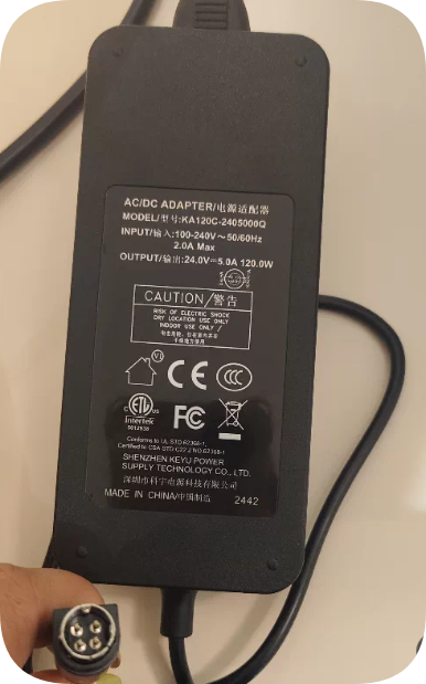 *Brand NEW* 24V 5A 120W 4-Pin Suitable for Keyu KA120C-2405000Q Power Adapter Testing In